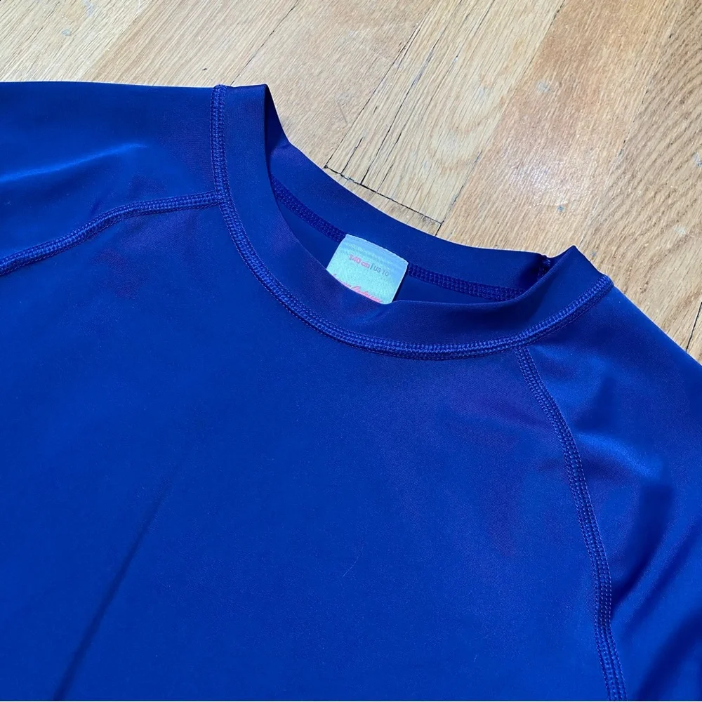 Hanna Andersson Blue Longsleeve Swim Rash Guard US 10
